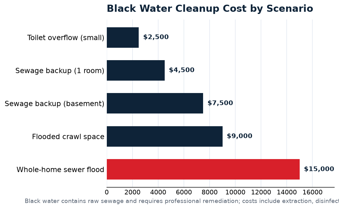 black water cleanup data for Omaha homeowners
