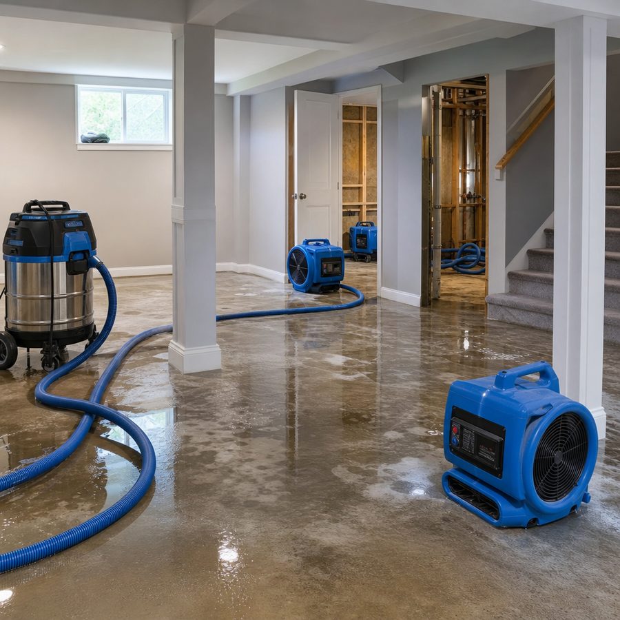 flooded basement cleanup in Omaha, NE