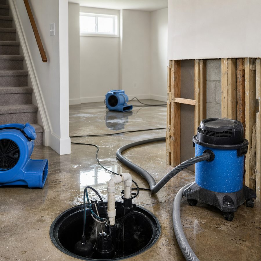 sump pump failure cleanup in Omaha, NE